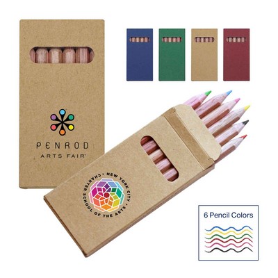 Jornikolor 6 Color Wooden Pencil Set in Box