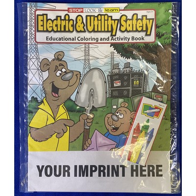 Electric & Utility Safety Coloring Book Fun Pack